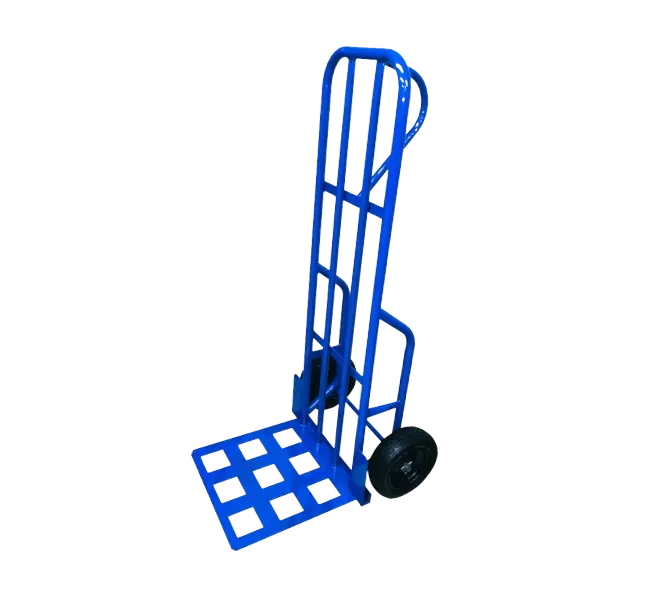 Carro Yegua AZUL 250 Kg Rueda Maciza PU Plataforma Plana