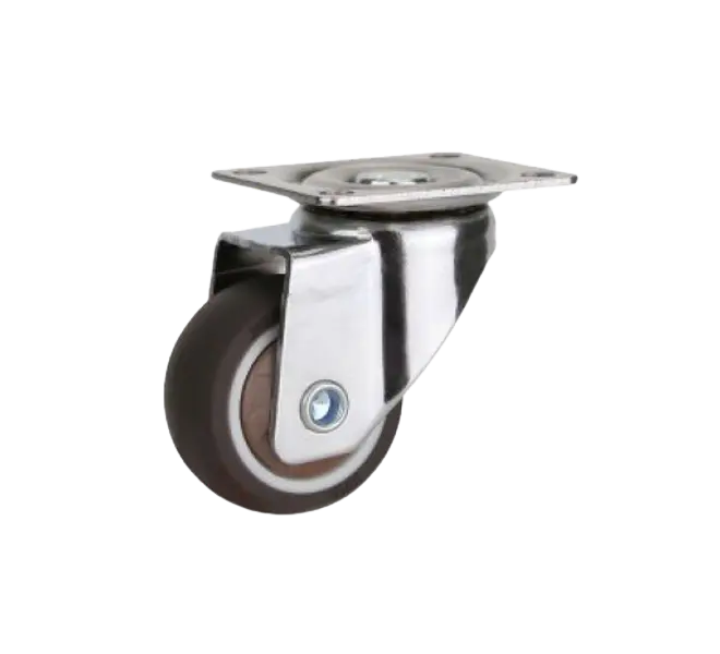 Rueda Simple Goma TPR Placa Giratoria