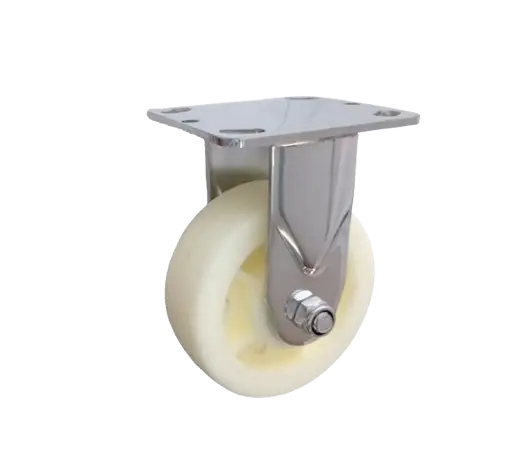 Rueda Poliamida PA Placa Fija INOX 304
