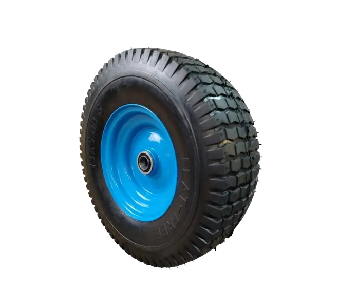 Rueda Semi Neumática Eje Asimétrico 20 mm Diámetro 320 mm Carga 250 Kg